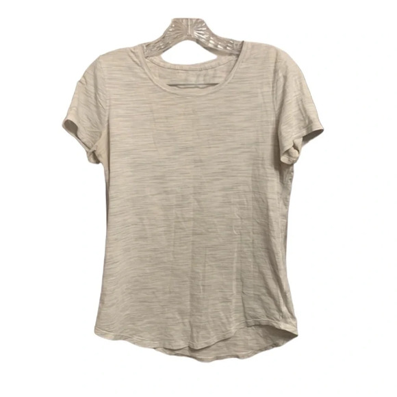 lululemon athletica Tops - Lululemon Grey White  T-Shirt